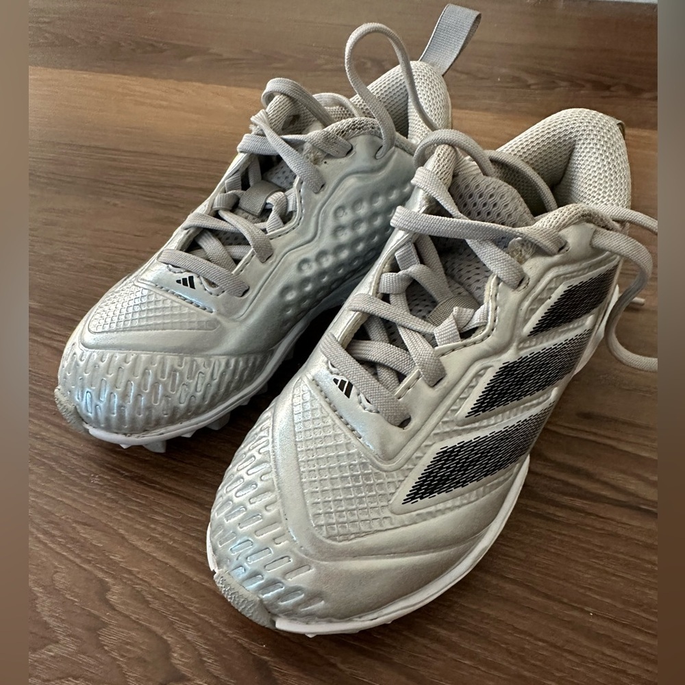 Adidas Silver Cleats size
